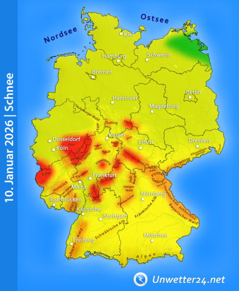 Viel Schnee am 10. Januar 2026