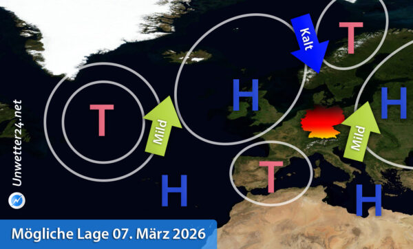 Möglicher Kaltlufteinbruch 07. März 2026