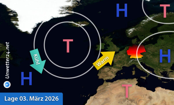Sehr milde Phase Anfang März 2026