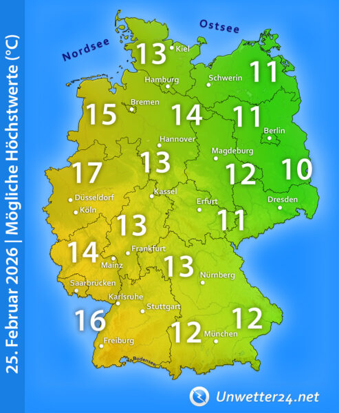 Vorfrühling 2026 mit bis zu 18 Grad
