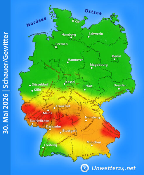 Gewitter am 30. Mai 2026