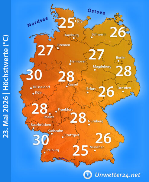 Höchstwerte 23. Mai 2026