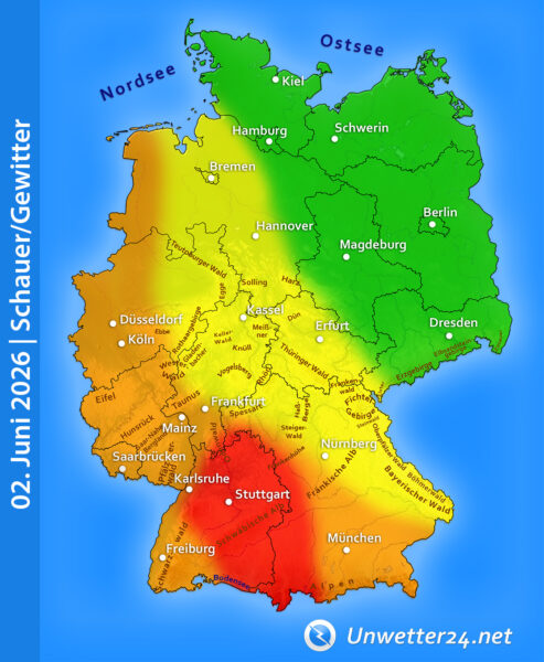 Gewitter am 02. Juni 2026