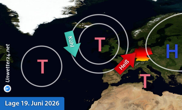 Hitzewelle Mitte Juni 2026