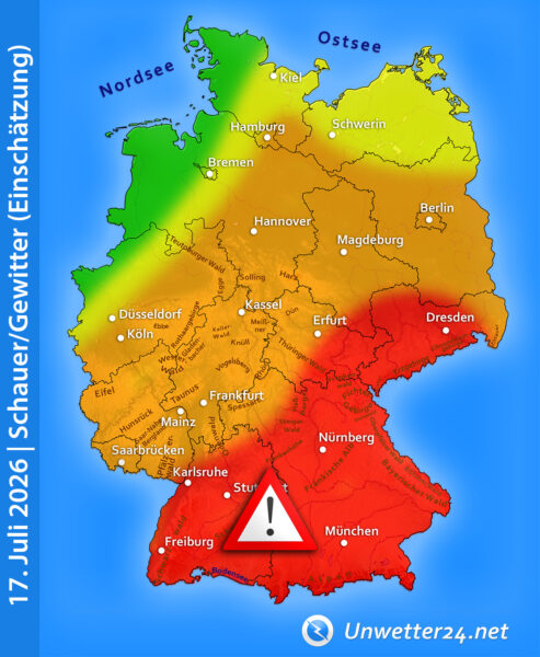 Unwetter-Finale am 17. Juli 2026