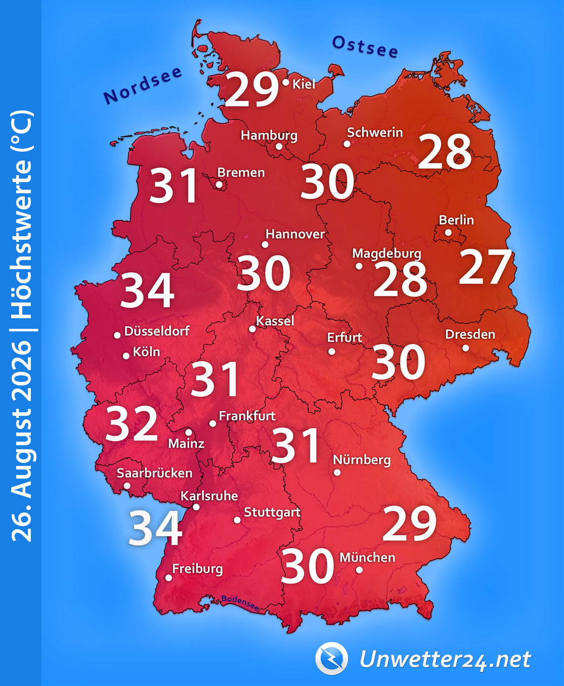 Hitze-Intermezzo 26. August 2026